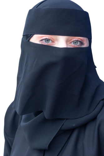 نقاب مقوى مطاط مايل وسط