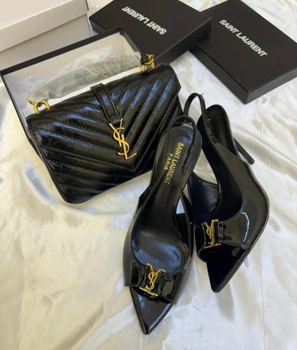 طقم سان لوران مع الملحقات