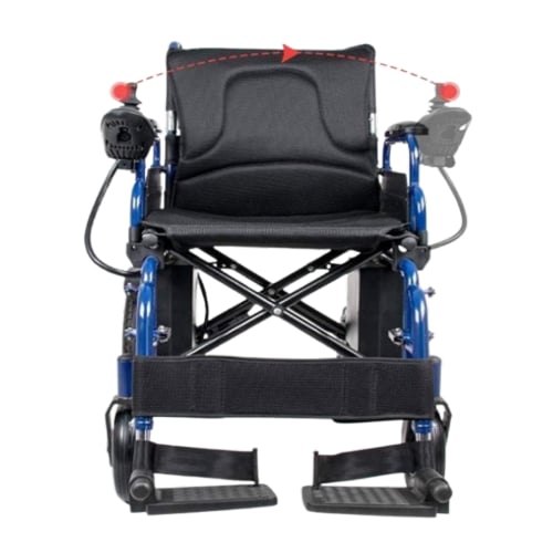 كرسي متحرك كهربائي خفيف الوزن قابل للطي مقاس 40