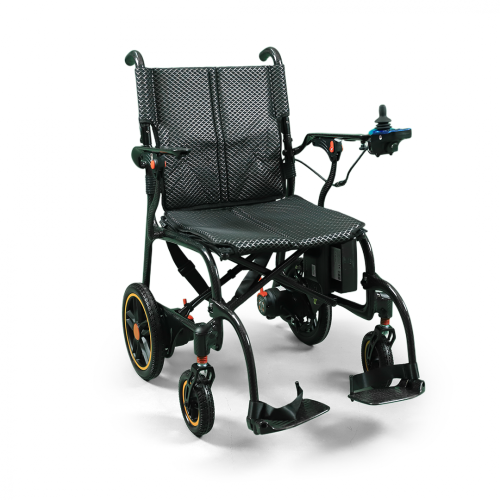 كرسي كهربائي خفيف الوزن كاربون فايبر - لون أسود