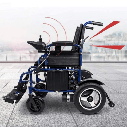 كرسي متحرك كهربائي خفيف الوزن قابل للطي مقاس 40