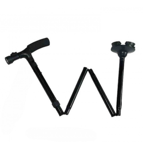 عصا مشي قابلة للطي مع كشاف ليلي – خفيفة، سهلة الحم...