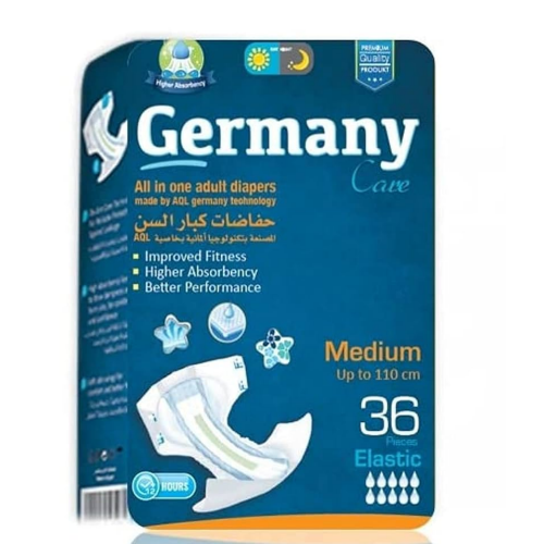 حفاضات Germany Care لكبار السن مقاس متوسط M - عبوة...