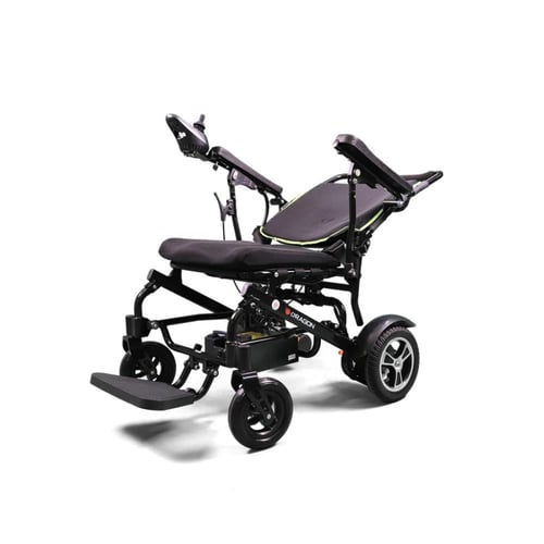 كرسي كهربائي خفيف الوزن قابل للطي 46 سم - مقعد فوم...