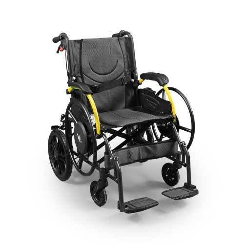 كرسي الومنيوم خفيف الوزن 46 سم - بخاصية الدفع الذا...