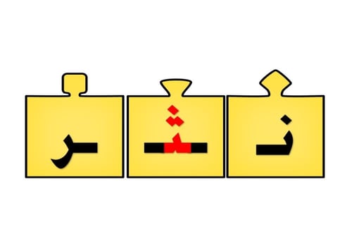 أحجية تكوين كلمات الحرف ( ث )