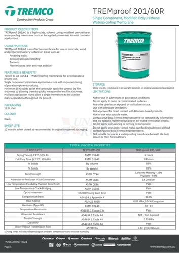 Tremproof 60-ME 201/60 SL تريمكو عازل حمامات أمريك...