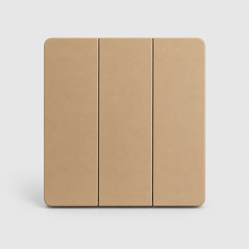 A three-key Drackson piano in gold