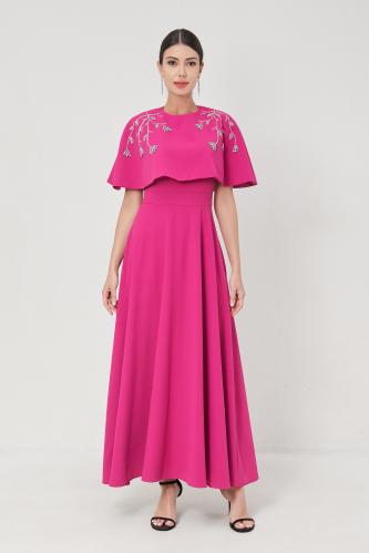 فستان ماكسي مطرز