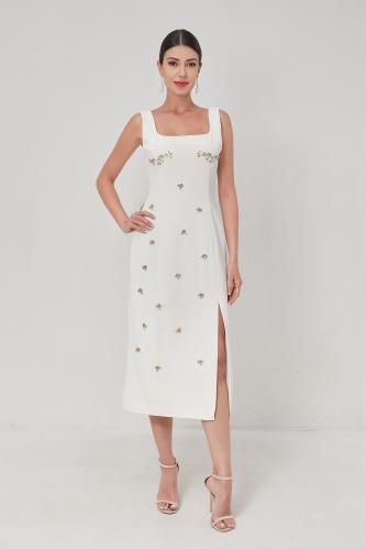 فستان انيق بكريستال