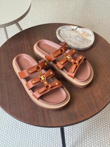 CELINE Flat Strap Sandals