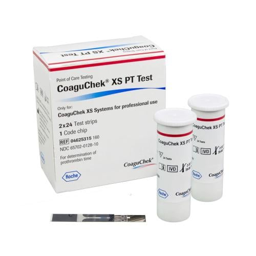 COAGUCHEK XS PT test strips