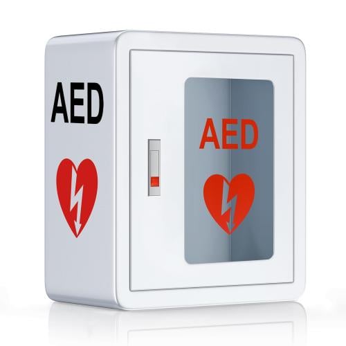 Defibrillator box