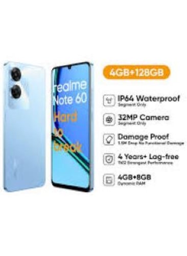 Realme note 60 4G 128GB\4+8RAM