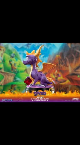 سبايرو - Spyro – 8” PVC Painted Statue ‏First 4 Fi...