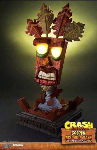 ‏Golden Aku Aku Mask (Crash Bandicoot)– كراش - Lif...
