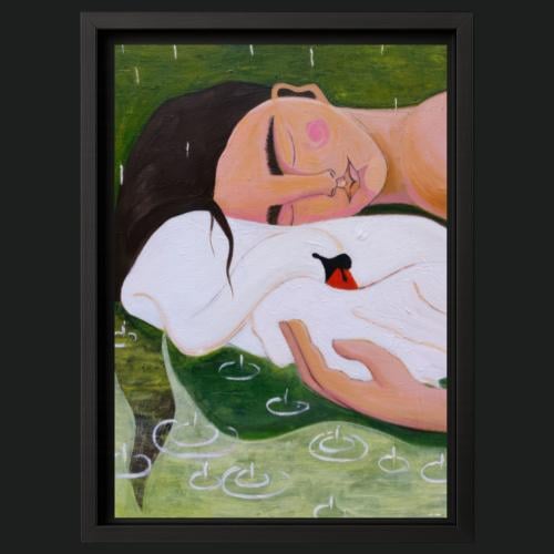 لوحة Resting in Rain