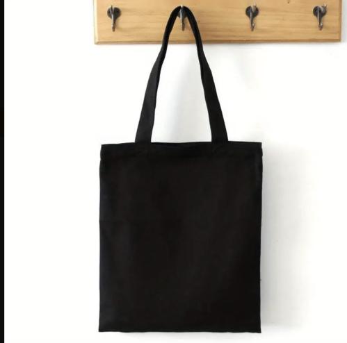 Black, white, and beige strawberry bag, large size for printing