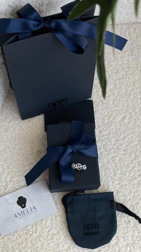 خاتم apm فضي مع ملحقاته