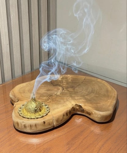 مبخرة من الخشب الطبيعي