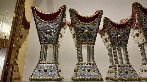 Red and silver set, 3 pieces