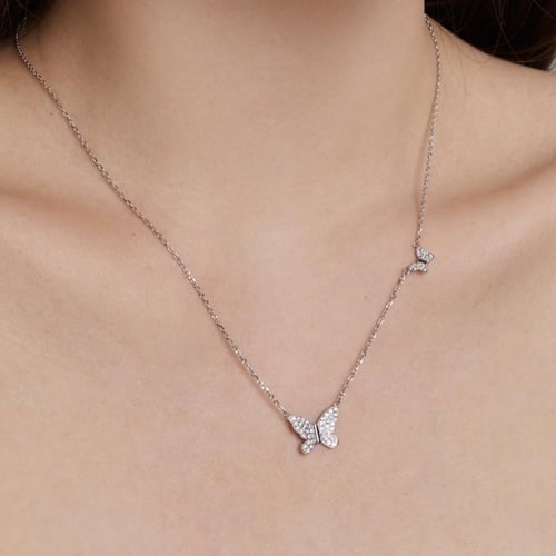 سلسال انيق فراشة | فضة عيار 925