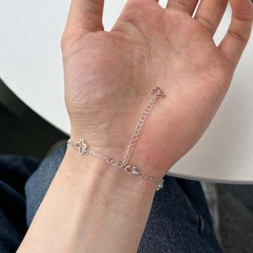 أسوارة Green rose | فضة عيار 925