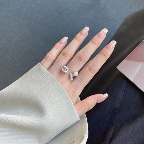 خاتم وهج اللؤلؤ | فضة عيار 925