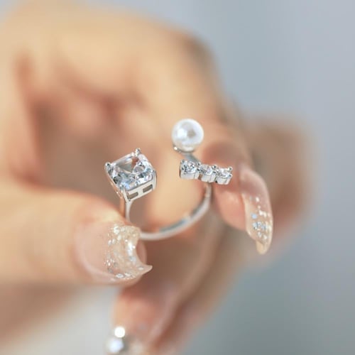 خاتم وهج اللؤلؤ | فضة عيار 925