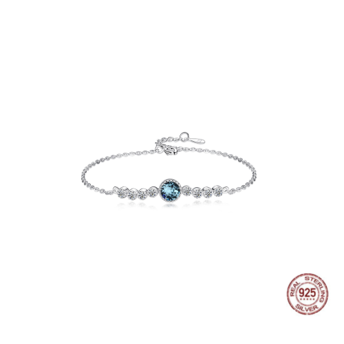 أسوارة بحجر ازرق | فضة عيار 925