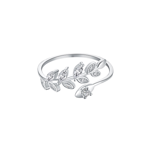 خاتم ناعم شكل ورقة | فضة عيار 925