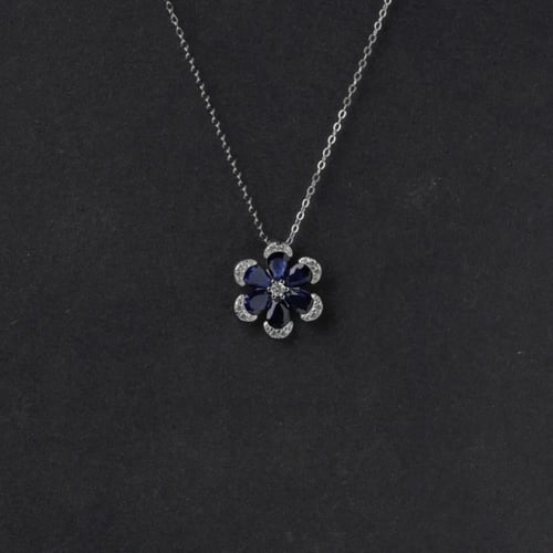 سلسال Blue rose | فضة عيار 925