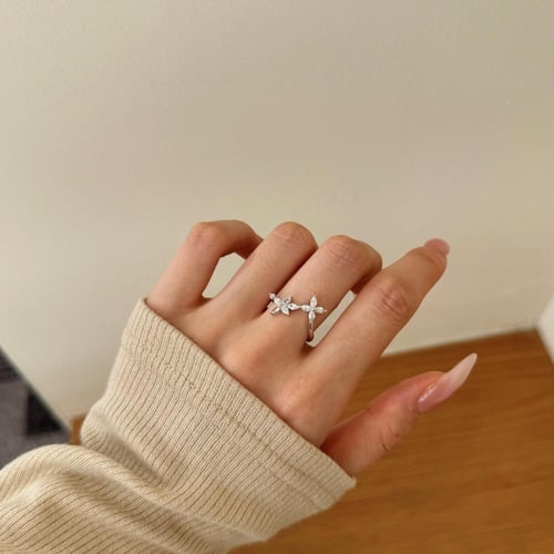 خاتم نسائي روبرت كوين فلورز | فضة عيار 925