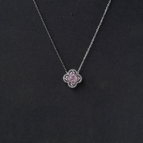 سلسال Pink Clover flower | فضة عيار 925