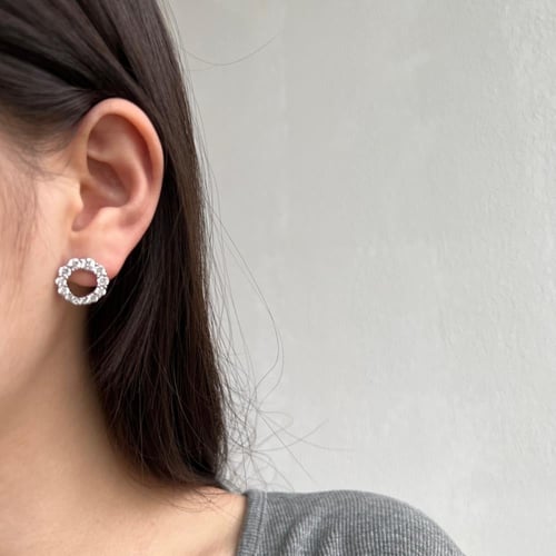 حلق ميس فضة عيار 925