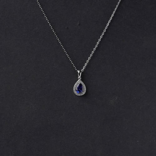 سلسال قطرة blue | فضة عيار 925