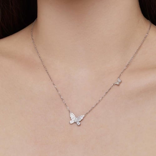 سلسال انيق فراشة | فضة عيار 925