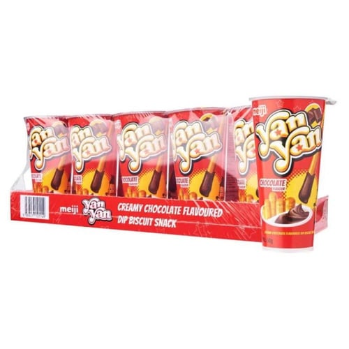 يان يان عيدان بسكويت بالشوكولاتة — 10 × 50 جم | Ya...