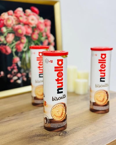 بسكويت محشو بكريمة النوتيلا Nutella Biscuits Fille...