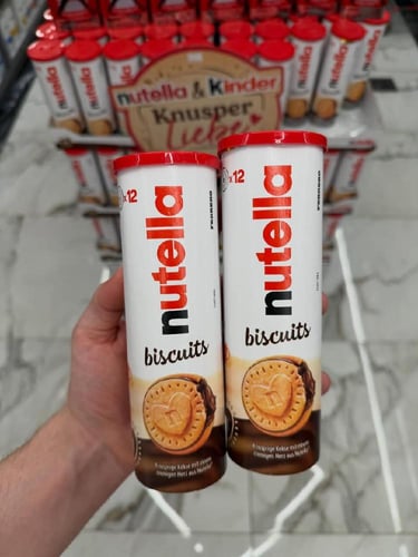 بسكويت محشو بكريمة النوتيلا Nutella Biscuits Fille...