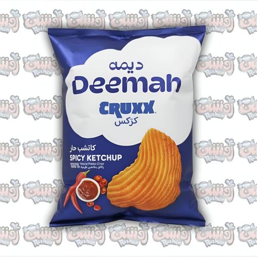 رقائق بطاطس ديمه كركس بنكهة الكاتشب الحار 70 جم De...