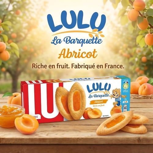 بسكويت لولو لا باركيت بالمشمش 120 جم LU Lulu La Ba...