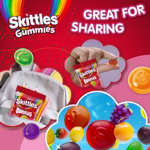 حلوى سكيتلز جيلاتينا بنكهة الفواكه 120 جم | Skittl...