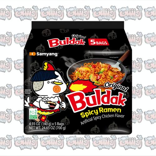 ساميانج بولداك رامن دجاج حار — 5 × 140 جم Samyang...