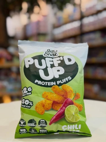 منتفخات بروتين بافد أب فلفل حار وليمون Puff’d Up P...