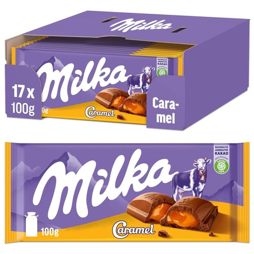 شوكولاتة ميلكا كراميل 100 جم Milka Caramel Milk Ch...