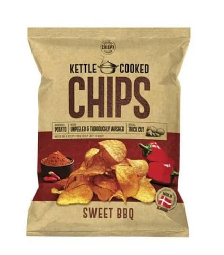 رقائق بطاطس OK Snacks كيتل باربيكيو حلو 150 جم OK...