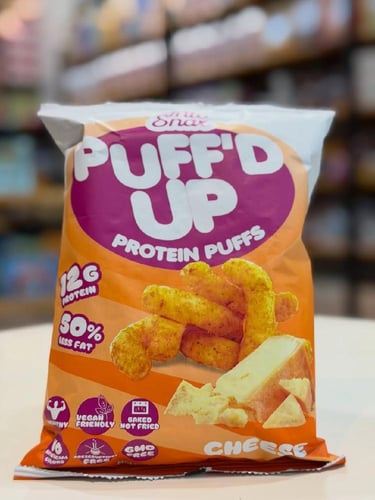 مقرمشات بروتين بافد أب بنكهة الجبن Puff’d Up Prote...