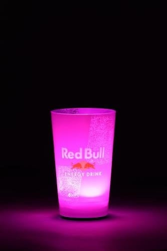 كأس ريد بول المضيء بلون عودي فاتح - إضاءة أنيقة لم...