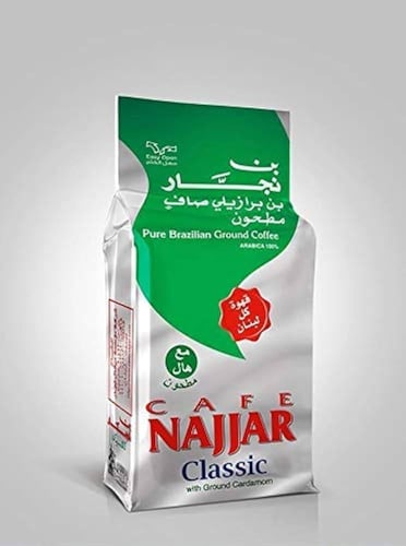قهوة بن نجار كلاسيك بالهيل مطحونة | Bin Najjar Cla...
